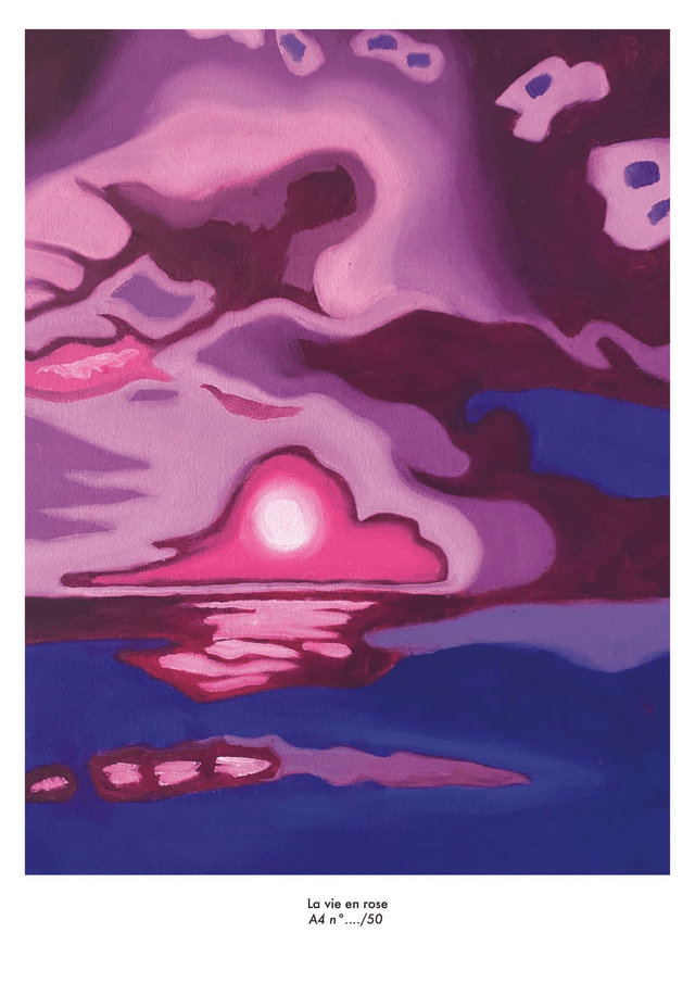 Reproduction imprimée La vie en rose