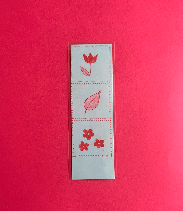 Marque page imprimé et plastifié - tirage d'oeuvre "Permanence de l'être"