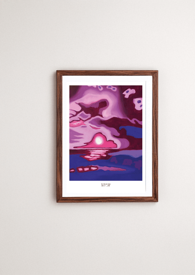 Reproduction imprimée La vie en rose
