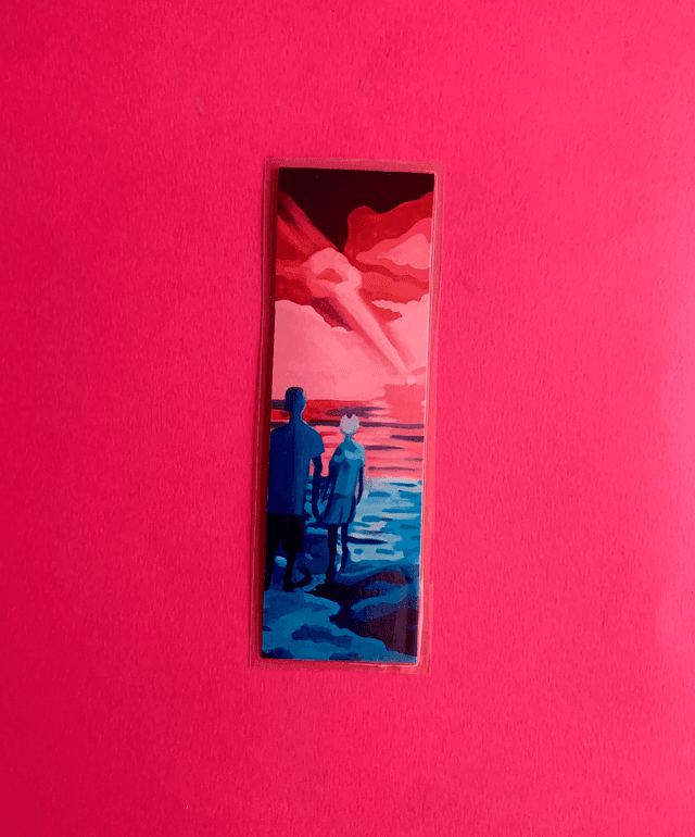 Marque page imprimé et plastifié - tirage d&#039;oeuvre &quot;Après la pluie, n°8&quot;