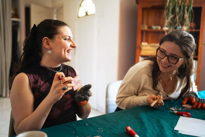 Atelier linogravure à domicile