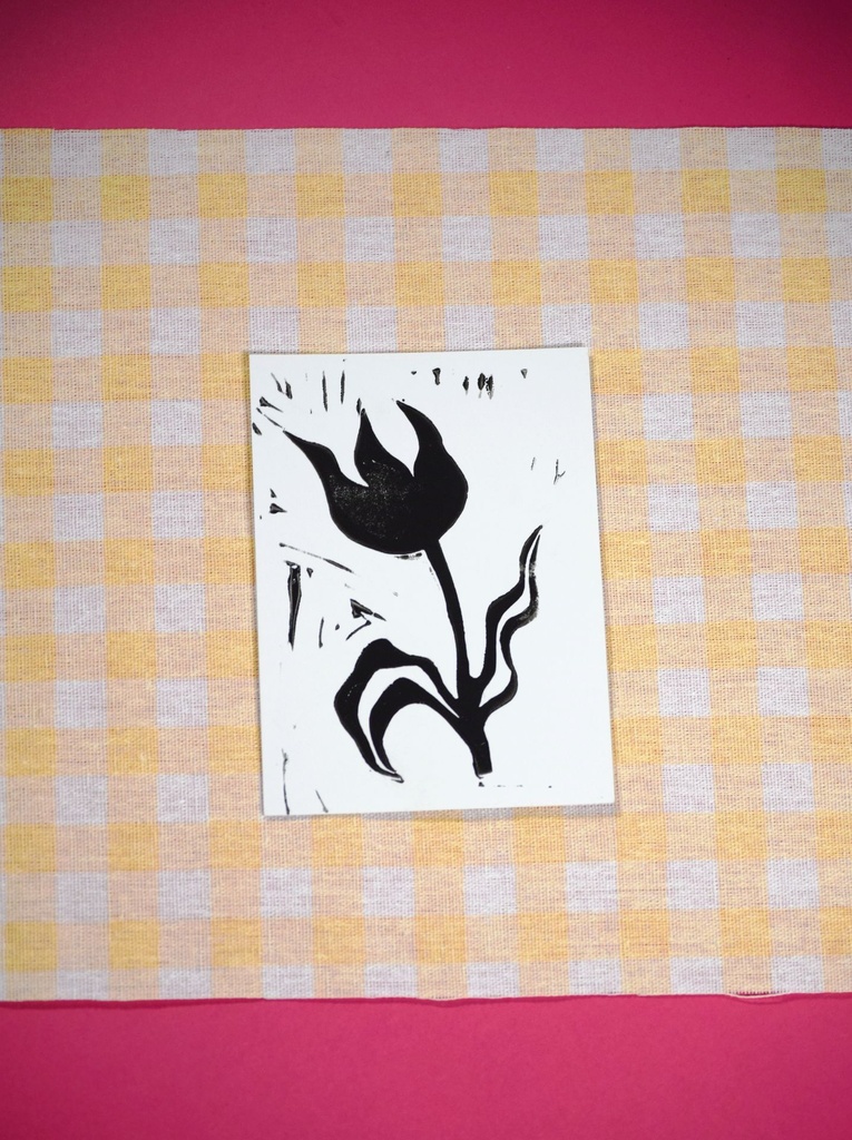 [CARTELINOB7] Carte Lino - Tulipe