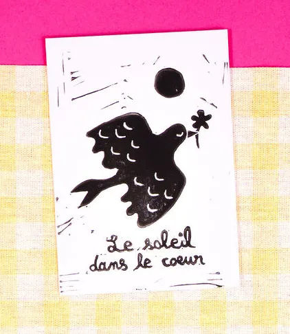 Carte Lino - Oiseau